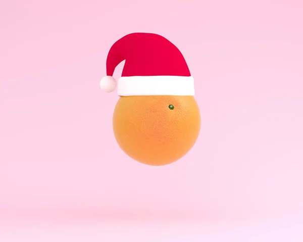 Feliz Navidad y Año Nuevo. Diseño creativo hecho de sombrero de Santa —  Fotos de Stock