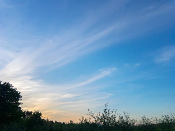 Wschód Słońca Piękne Niebo Chmurami — Zdjęcie stockowe