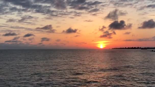 Sonnenuntergang Horizont Des Meeres — Stockvideo