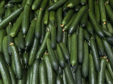 Bir demet salatalık la bir sayaç