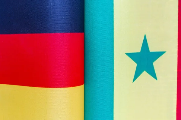Banderas Nacionales Alemania Senegal —  Fotos de Stock