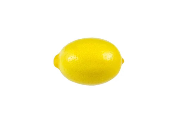 レモンの古典的な形をした白い隔離された背景 — ストック写真