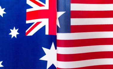 Avustralya ve Liberya 'nın ulusal bayraklarının parçaları kapanıyor.