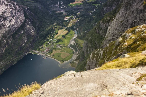 Panoramisch Zicht Van Boven Aan Baai Met Een Dal — Stockfoto