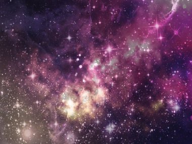 Gezegenler ve galaksi, kozmos, fiziksel kozmoloji, bilim kurgu duvar kağıdı. Derin uzayın güzelliği. Evrende milyarlarca galaksi Kozmik sanat arka planında