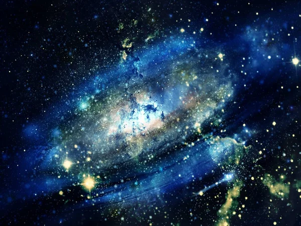 Planets and galaxy, cosmos, physical cosmology, science fiction wallpaper. Beauty of deep space. Billions of galaxies in the universe Cosmic art background