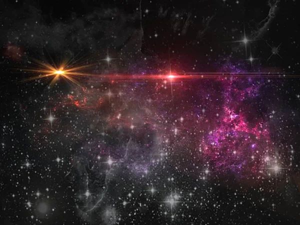 Planetas Galaxia Universo Cielo Nocturno Estrellado Galaxia Vía Láctea Con — Foto de Stock