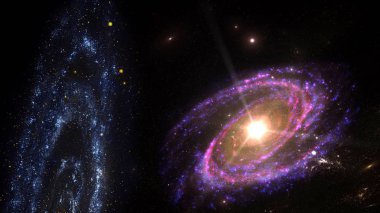 Gezegenler, galaksi, evren, yıldızlı gece gökyüzü, Evrendeki yıldızlar ve uzay tozu ile Samanyolu galaksisi, Uzun pozlama fotoğrafı, tahılile.