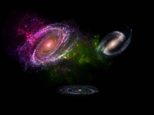 Universo Tutta Materia Spazio Esistenti Considerati Nel Loro Insieme Cosmo — Foto Stock