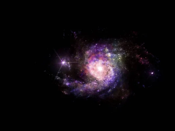 Planetas Galáxia Universo Céu Estrelado Noturno Láctea Galáxia Com Estrelas — Fotografia de Stock