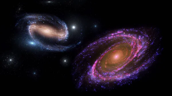 Pianeti Galassia Universo Cielo Stellato Notturno Lattea Galassia Con Stelle — Foto Stock