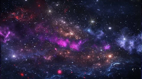 Planetas Galáxia Papel Parede Ficção Científica Beleza Espaço Profundo Bilhões — Fotografia de Stock
