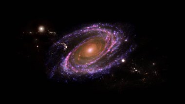 Gezegenler ve galaksi, bilim kurgu duvar kağıdı. Uzayın derinliklerinde güzellik. Evrende milyarlarca galaksi Kozmik sanat arka plan