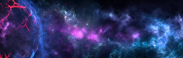 Univers Toute Matière Existante Espace Considéré Comme Tout Cosmos Scène — Photo