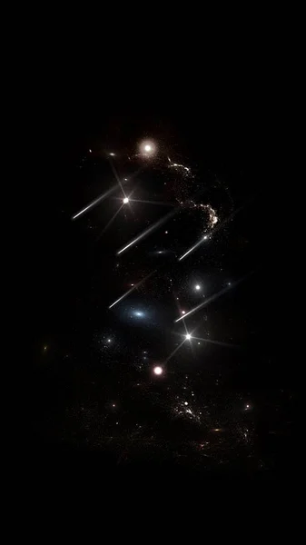 Galaxie Soustava Milionů Nebo Miliard Hvězd Spolu Plynem Prachem Držená — Stock fotografie