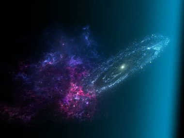 Gezegenler, galaksi, Evren, Yıldızlı gece gökyüzü, evrende yıldızlar ve uzay tozu ile Samanyolu galaksi