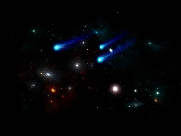 银河系与恒星和太空尘埃在宇宙中 — 图库照片
