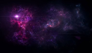 Evren tüm mevcut madde ve uzay bir bütün olarak kabul evrenin. Uzay keşfi güzelliği gösteren uzaysal gezegenler, yıldızlar ve galaksiler ile sahne. 