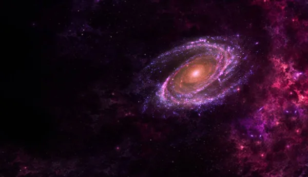 Universe all existing matter and space considered as a whole the cosmos. scene with planets, stars and galaxies in outer space showing the beauty of space exploration.