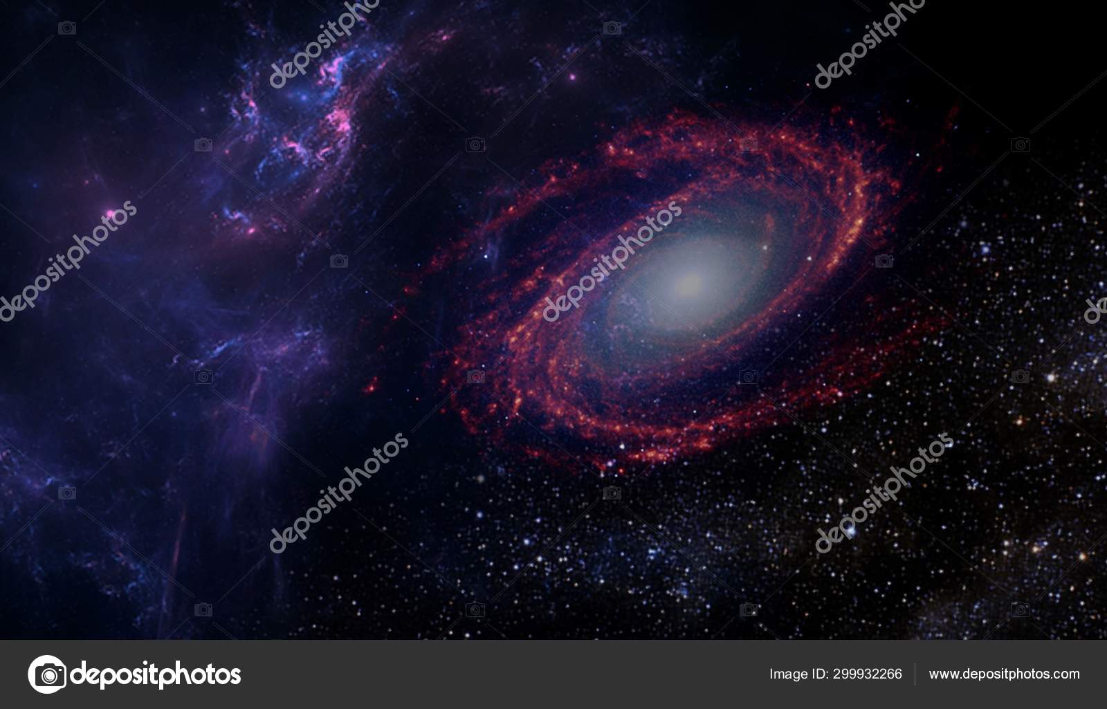 Universe All Existing Matter Space Considered Whole Cosmos Scene