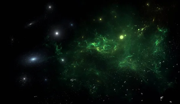 Σύμπαν Όλη Υπάρχουσα Ύλη Και Διάστημα Θεωρούνται Σύνολο Σύμπαν Σκηνή — Φωτογραφία Αρχείου