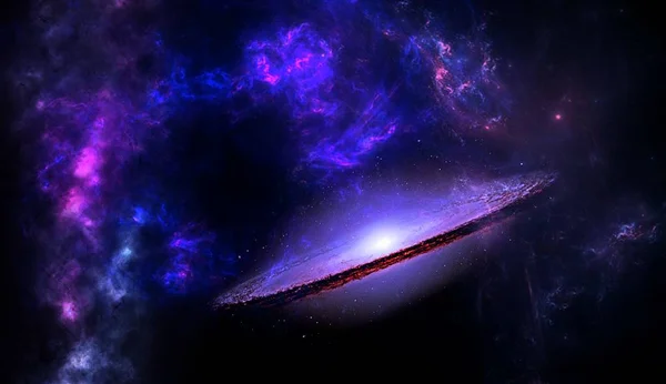 Вселенная Вся Существующая Материя Пространство Рассматриваются Целом Космосом Сцена Планетами — стоковое фото