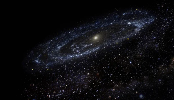 Universe all existing matter and space considered as a whole the cosmos.  scene with planets, stars and galaxies in outer space showing the beauty of space exploration.