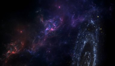 Gezegenler ve galaksi, bilim kurgu duvar kağıdı. Uzayın derinliklerinde güzellik. Evrende galaksi milyarlarca Kozmik sanat arka plan, Akıllı telefon arka plan için Dikey görüntü