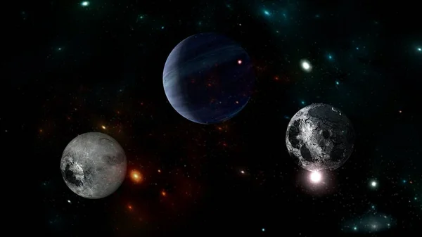 Ruimtereizen Achtergrond Voor Dromen Planeten Melkweg Universum Sterrenhemel Melkwegstelsel Met — Stockfoto