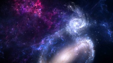 Uzay Seyahati, Hayal İçin Arka plan, Gezegenler, Galaksi, Evren, Yıldızlı Gece Gökyüzü, Samanyolu Galaksisi, Evrende yıldızlar ve uzay tozuyla birlikte, tahıllı uzun pozlu fotoğraf,.