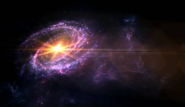 Uzay Seyahati, Hayal İçin Arka plan, Gezegenler, Galaksi, Evren, Yıldızlı Gece Gökyüzü, Samanyolu Galaksisi, Evrende yıldızlar ve uzay tozuyla birlikte, tahıllı uzun pozlu fotoğraf,.