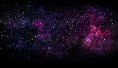 Kara delik, gezegenler ve galaksi, bilim kurgu duvar kağıdı. Derin uzayın güzelliği. Evrende milyarlarca galaksi Kozmik sanat arka planında