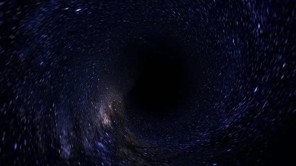 太空旅行 梦想的背景 银河系 银河系 宇宙中的恒星和太空尘埃 长期曝光照片 带有颗粒 — 图库照片