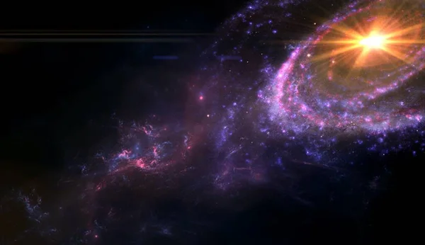 Űrutazás Háttér Dreaming Bolygók Galaxis Univerzum Csillagos Éjszakai Tejút Galaxis — Stock Fotó