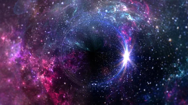 Spazio Viaggiare Sfondo Sognare Pianeti Galassia Universo Cielo Stellato Notturno — Foto Stock