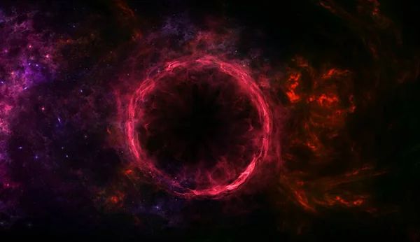 Fekete Lyuk Bolygók Galaxis Sci Tapéta Mélyűr Szépsége Milliárdnyi Galaxis — Stock Fotó