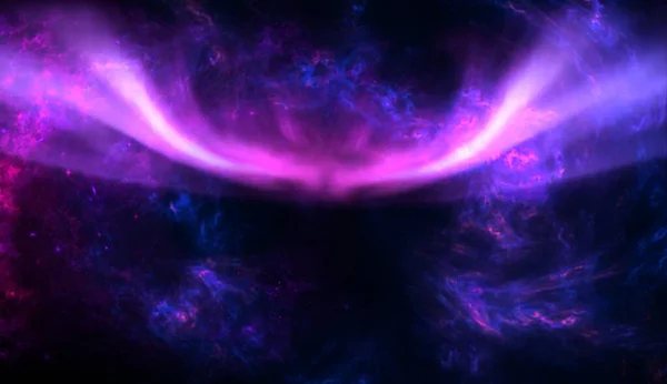 Αφηρημένη Σκουληκότρυπα Στο Διάστημα Αέριο Και Σκόνη Γαλαξία Και Αστέρια — Φωτογραφία Αρχείου