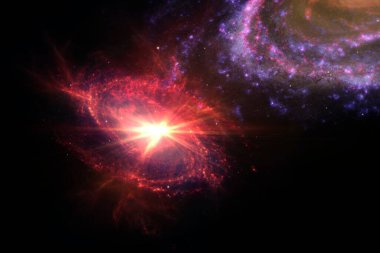 Galaksi milyonlarca ya da milyarlarca yıldızın gaz ve tozla birlikte yerçekiminin etkisiyle bir arada olduğu bir sistemdir. Uzay Seyahati, Hayal İçin Arkaplan