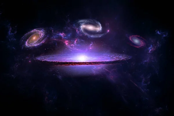 Galaxia Sistema Millones Miles Millones Estrellas Junto Con Gas Polvo — Foto de Stock