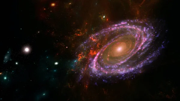 Galaktyka System Milionów Lub Miliardów Gwiazd Wraz Gazem Pyłem Połączone — Zdjęcie stockowe