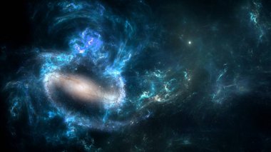 Uzay Seyahati, Hayal İçin Arka plan, Gezegenler, Galaksi, Evren, Yıldızlı Gece Gökyüzü, Samanyolu Galaksisi, Evrende yıldızlar ve uzay tozuyla birlikte, tahıllı uzun pozlu fotoğraf,.