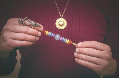 Meditasyon şifa için yedi çakralar asa.