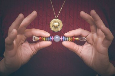 Meditasyon şifa için yedi çakralar asa.