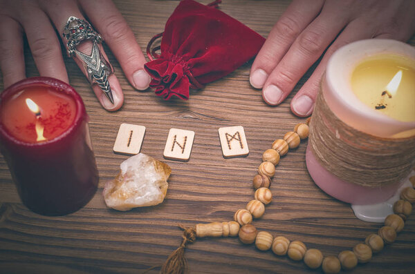 Runestone reading. Scandinavian runes divination. Future reading. 