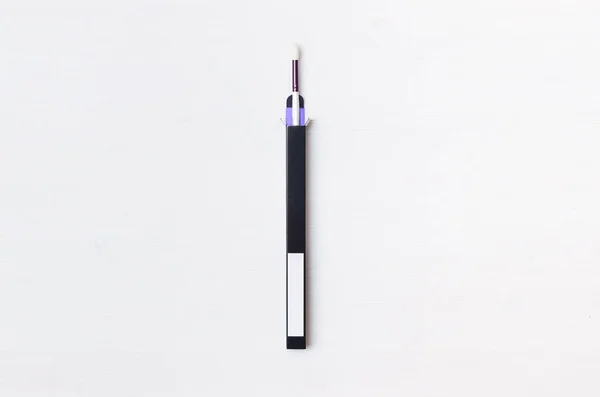 New Make Brush Black Box Isolated White Background — Stock Photo, Image
