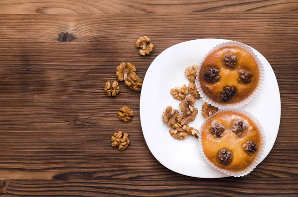 Biscotti Frolla Con Noci Miele — Foto Stock