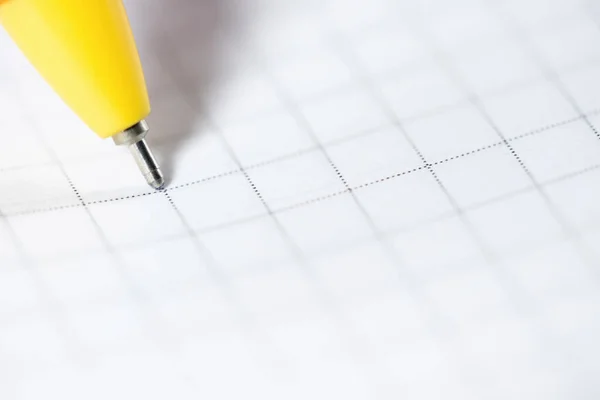 Шариковая Ручка Блокнот Крупным Планом Абстрактного Фона — стоковое фото