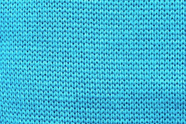 Fondo Textura Tejido Punto Azul Vista Superior — Foto de Stock