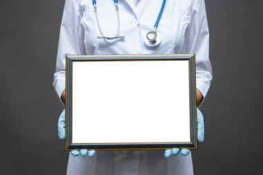 Hekim doktor diploma sertifikası şablonu.