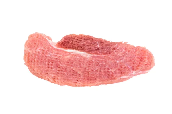 Raw Pork Meat Isolated White Background — Stock Photo, Image